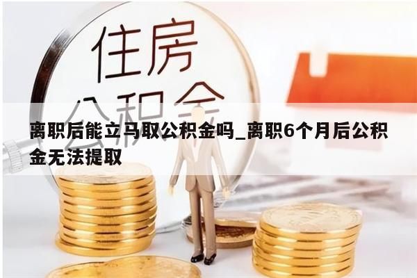 离职后能立马取公积金吗_离职6个月后公积金无法提取